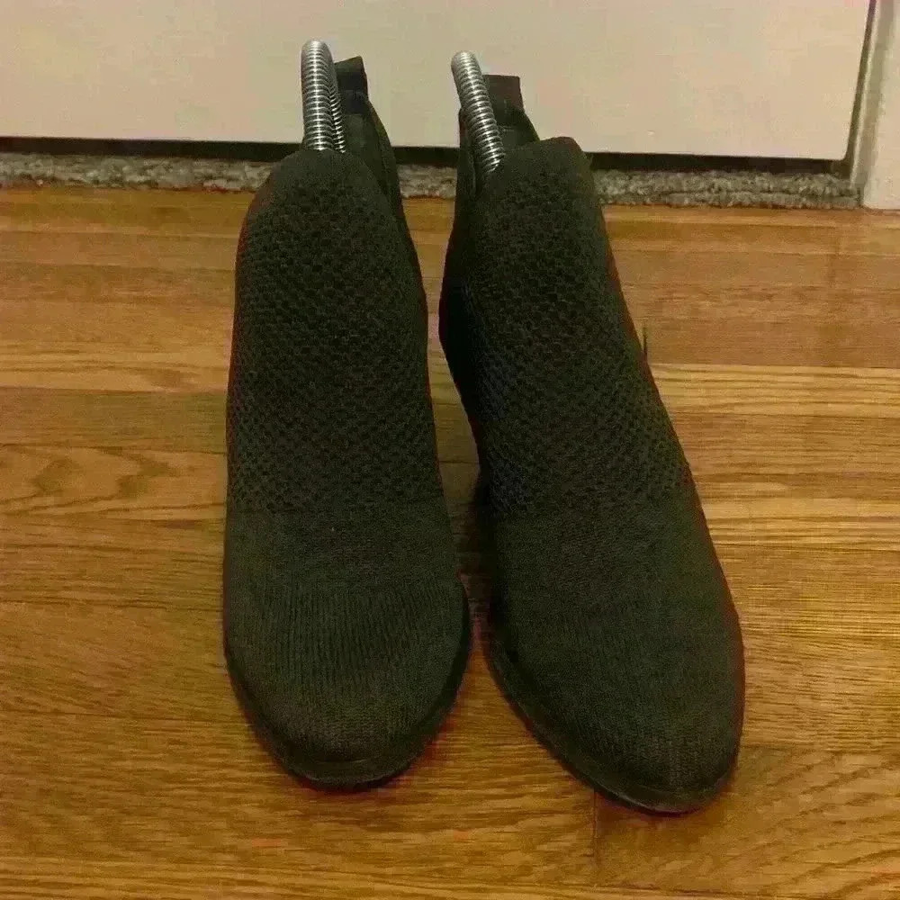 Eileen Fisher Graphite Stretch Knit Ankle Slip On Bootie, size 6.5 - Picture 3 of 10